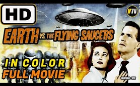 Earth Vs The Flying Saucers 1956 COLORIZED Full Movie Horror, Sci-Fi, Full Length Film HD 1080p